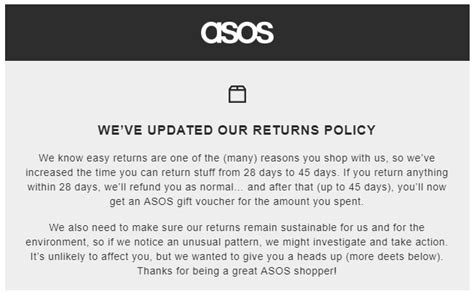 does asos charge for returns.